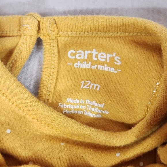 Bundle Carter's Clothes 12 Month One Piece Sparkly Jumpsuit Leggings Bodysuit - Picture 6 of 6